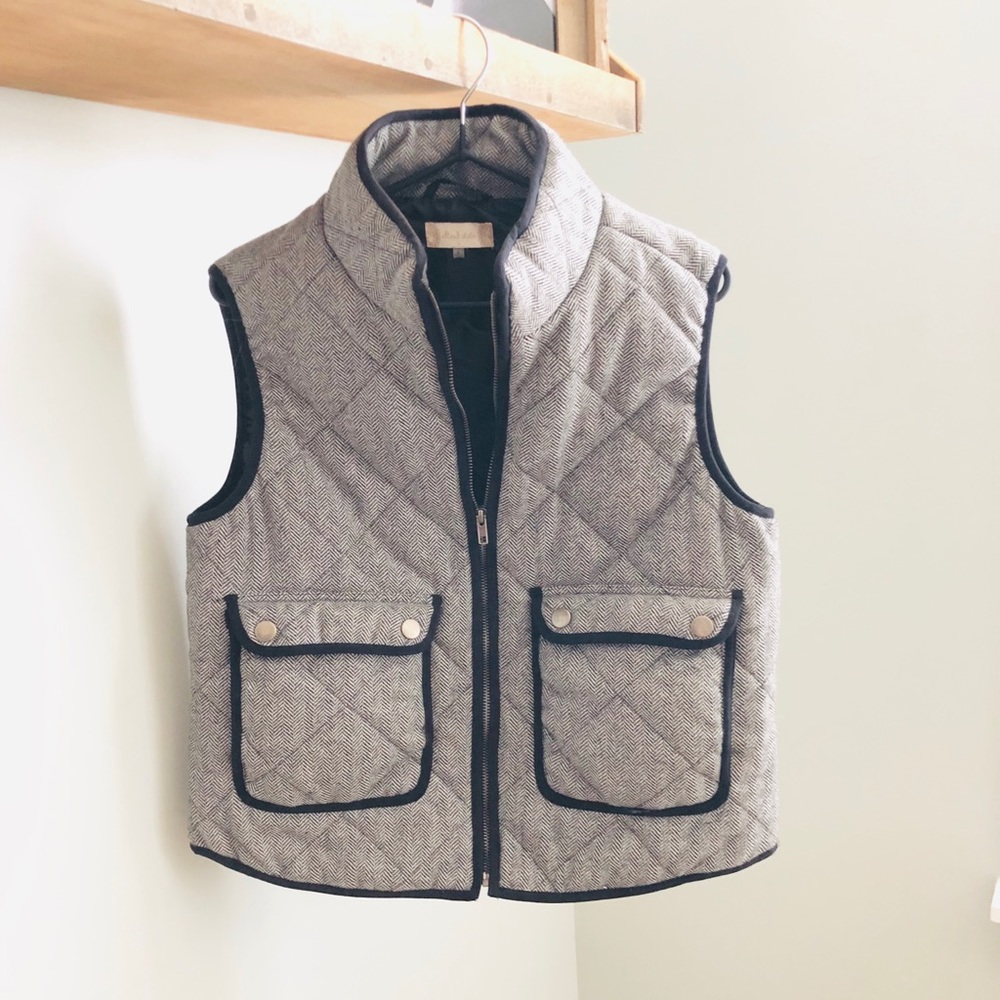 Altar’d State herringbone tweed quilted vest